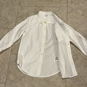Gap toddler cotton oxford button up long sleeved shirt 4T